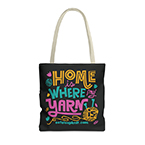 Home Is Where the Yarn Is Tote Bag